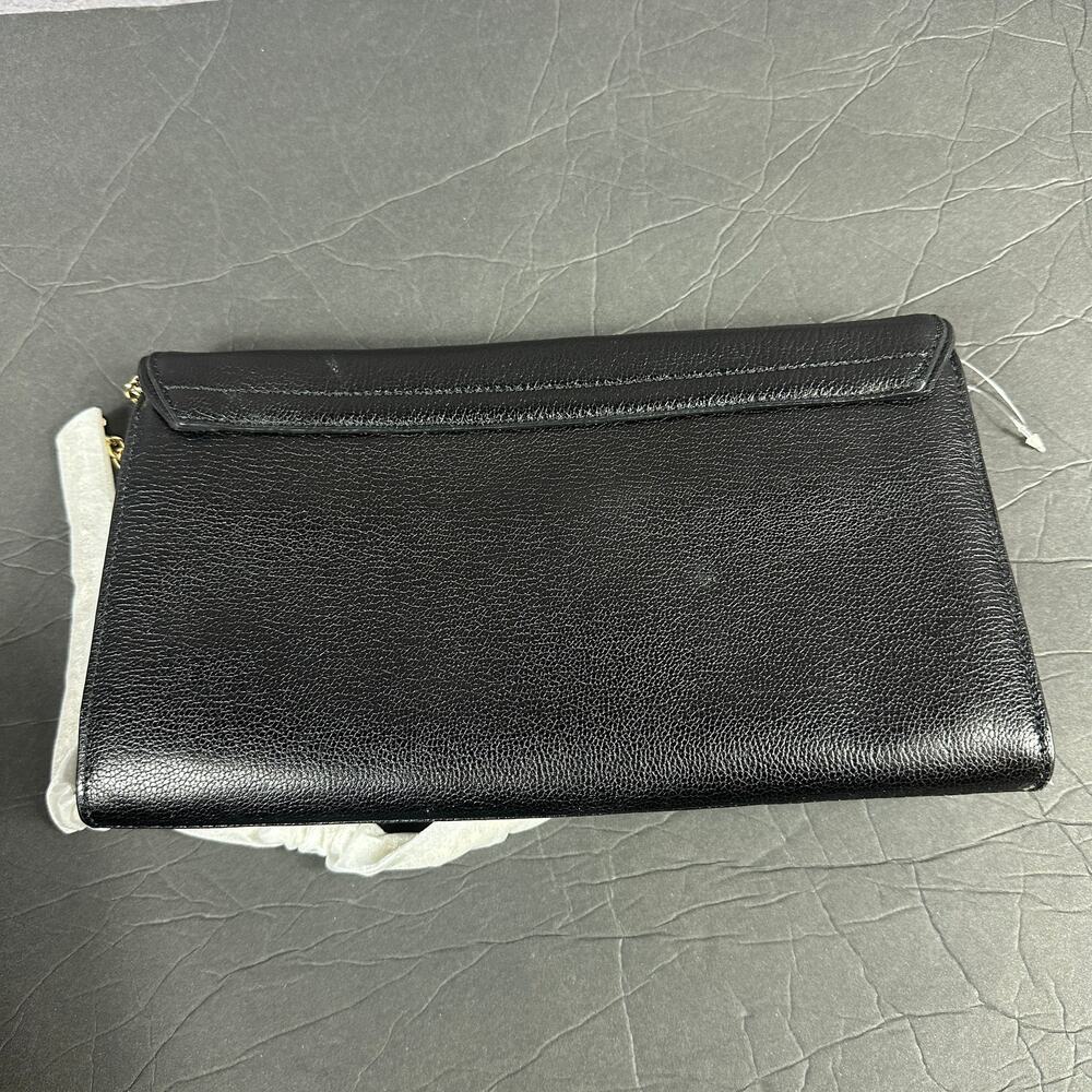 Kate Spade New York Manor Place Shea Black Embellished Leather Clutch Bow NWOT - Picture 2 of 4